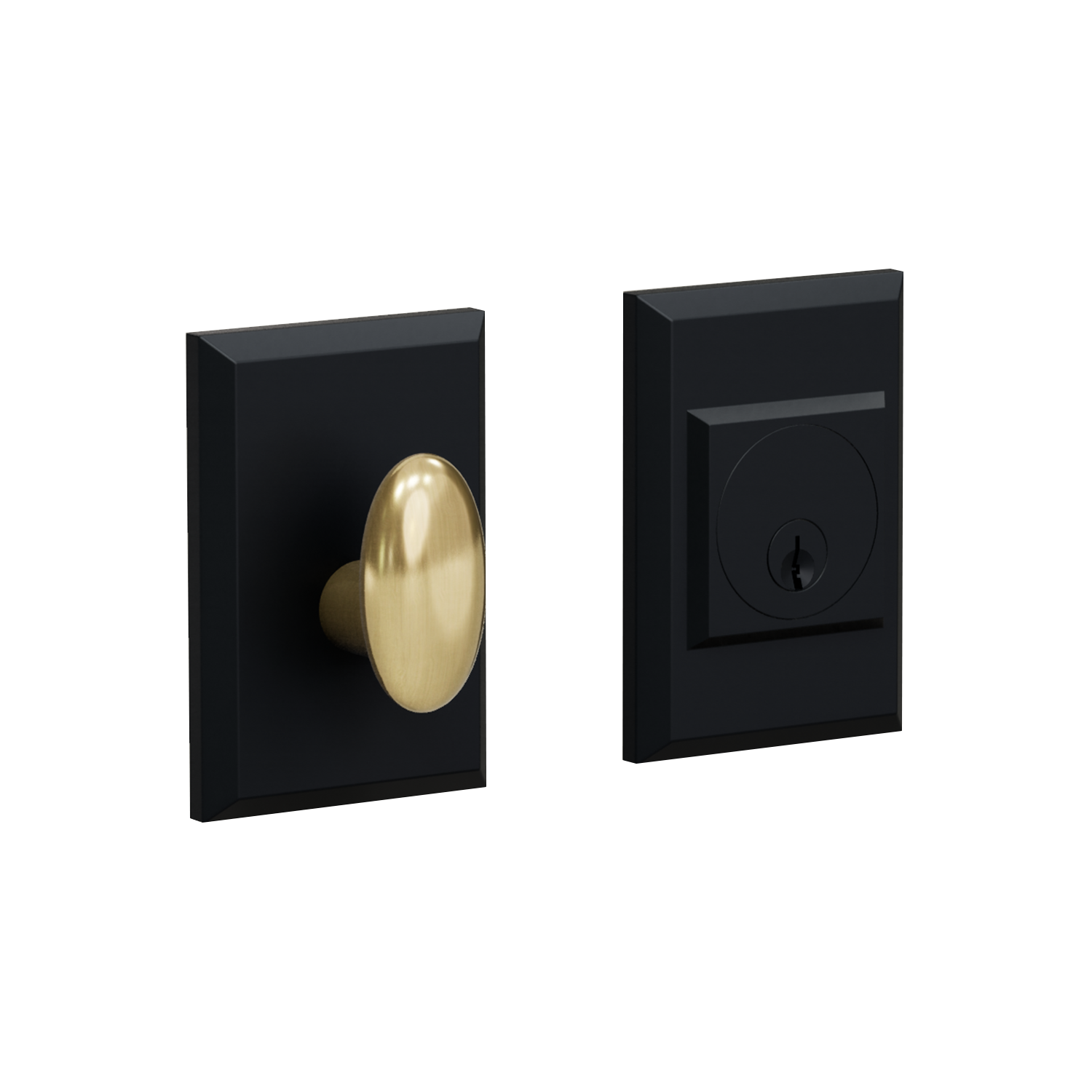 Mid Century Modern Style Deadbolt D2 Series by Montana Forge