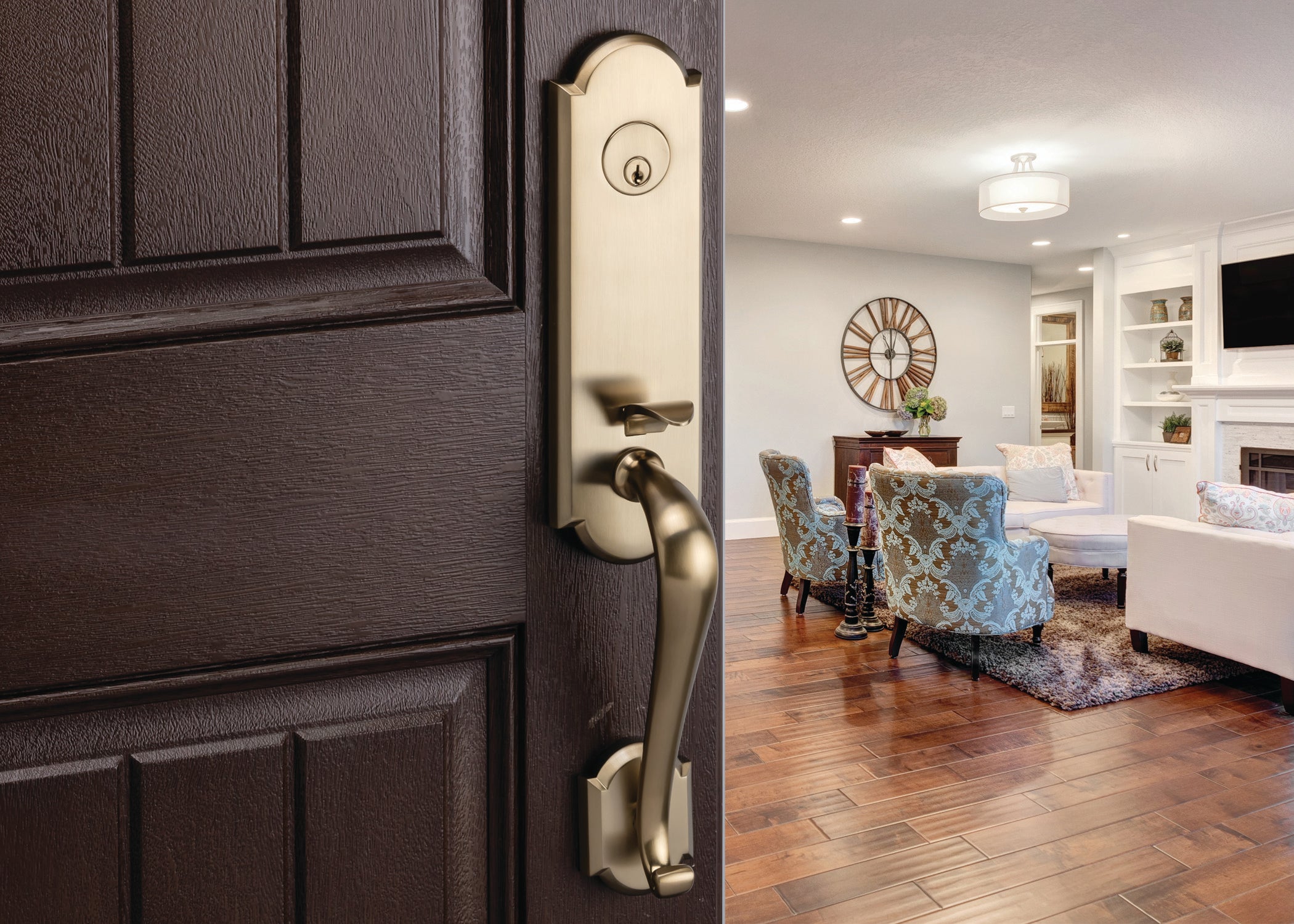 H10 Traditional Handleset With Interior Trim FG