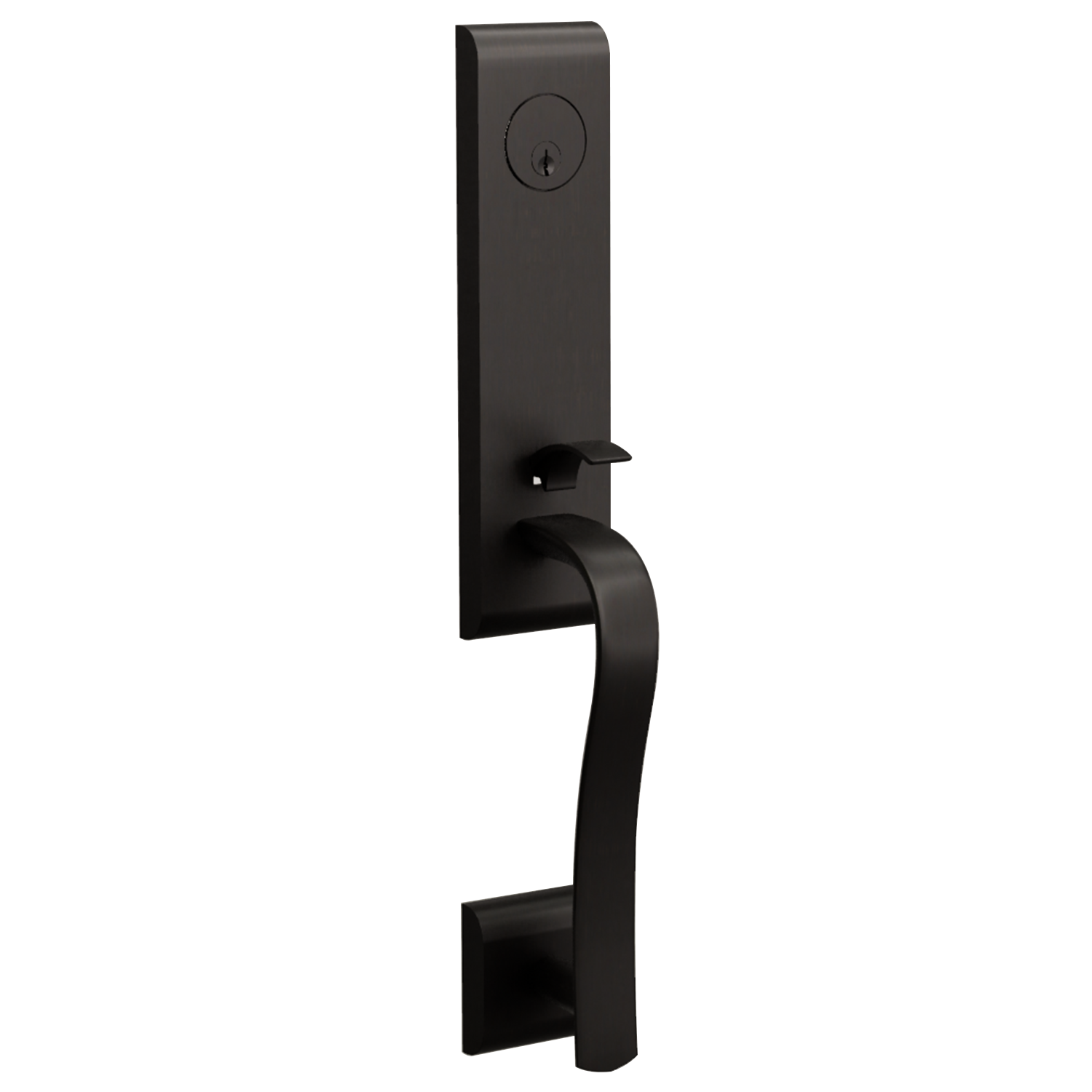 H14 Contemporary Handleset With Interior Trim FG