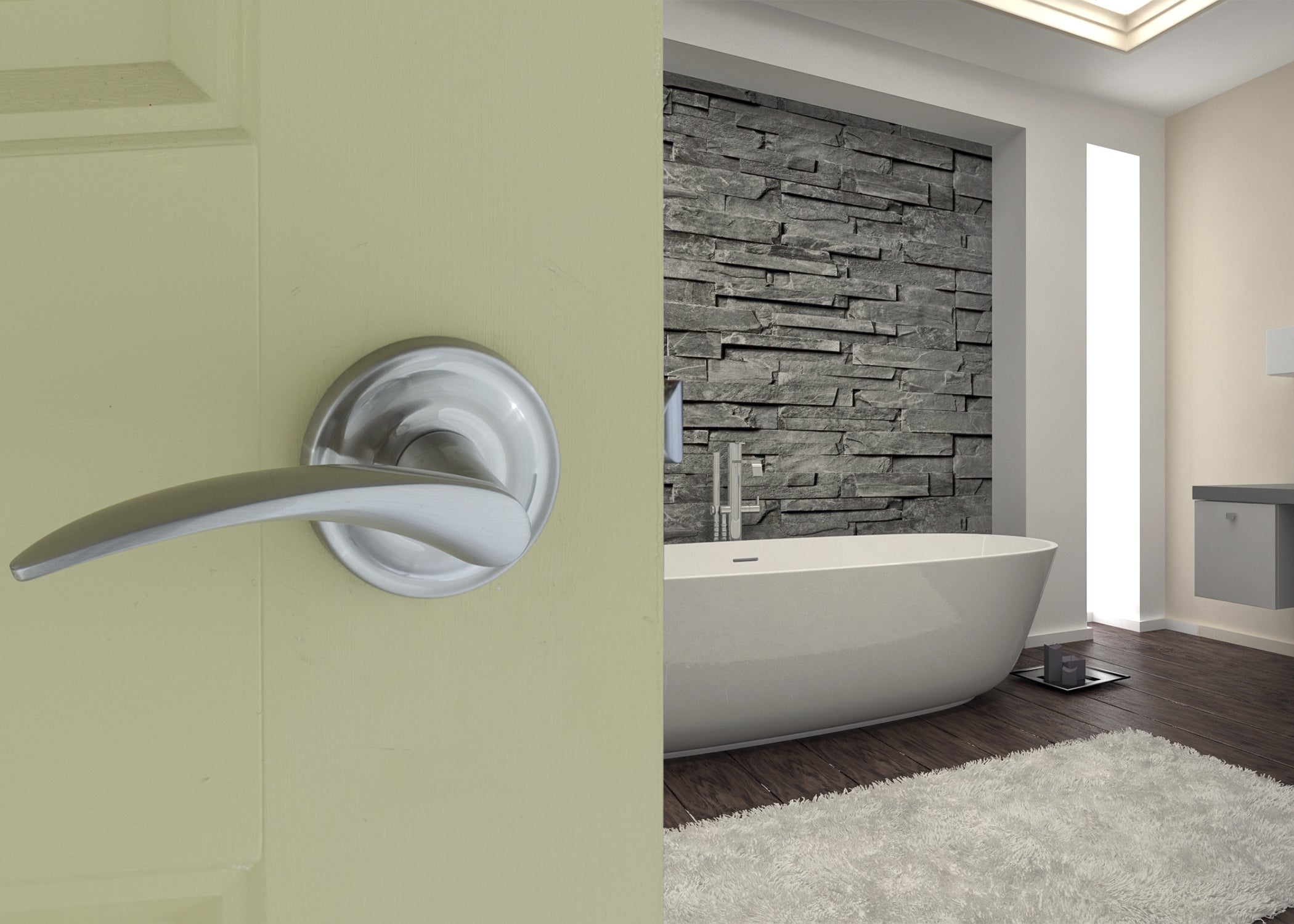 Mid Century Modern Style Lever L3R1 Series by Montana Forge