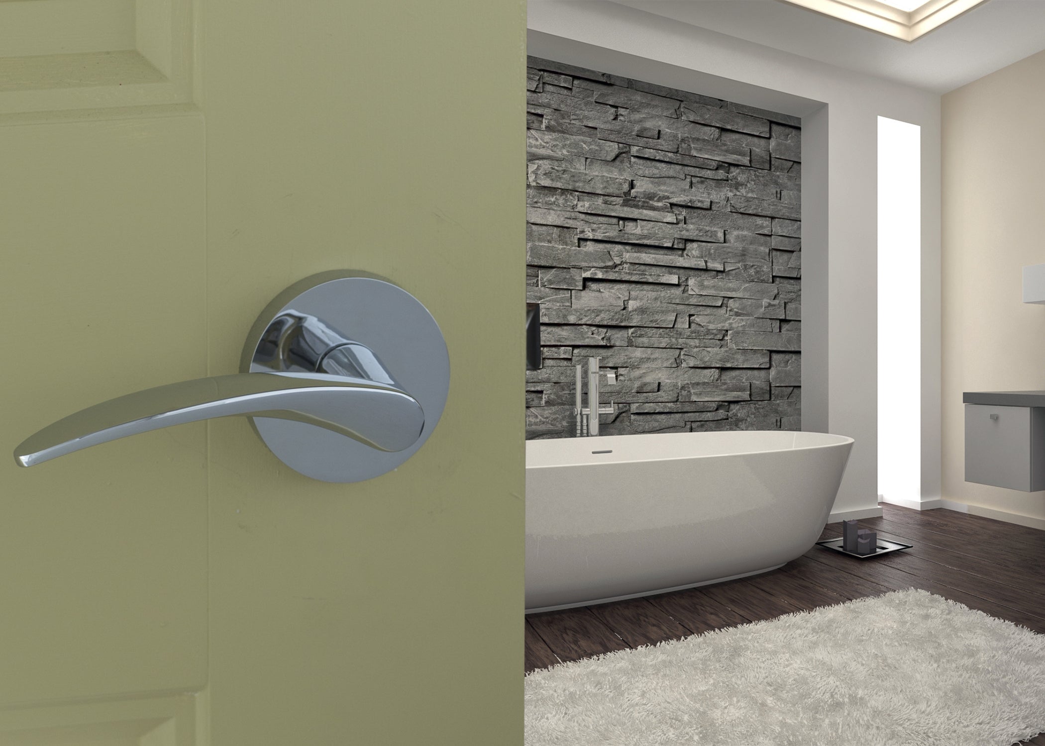 Mid Century Modern Style Lever L3R4 Series by Montana Forge