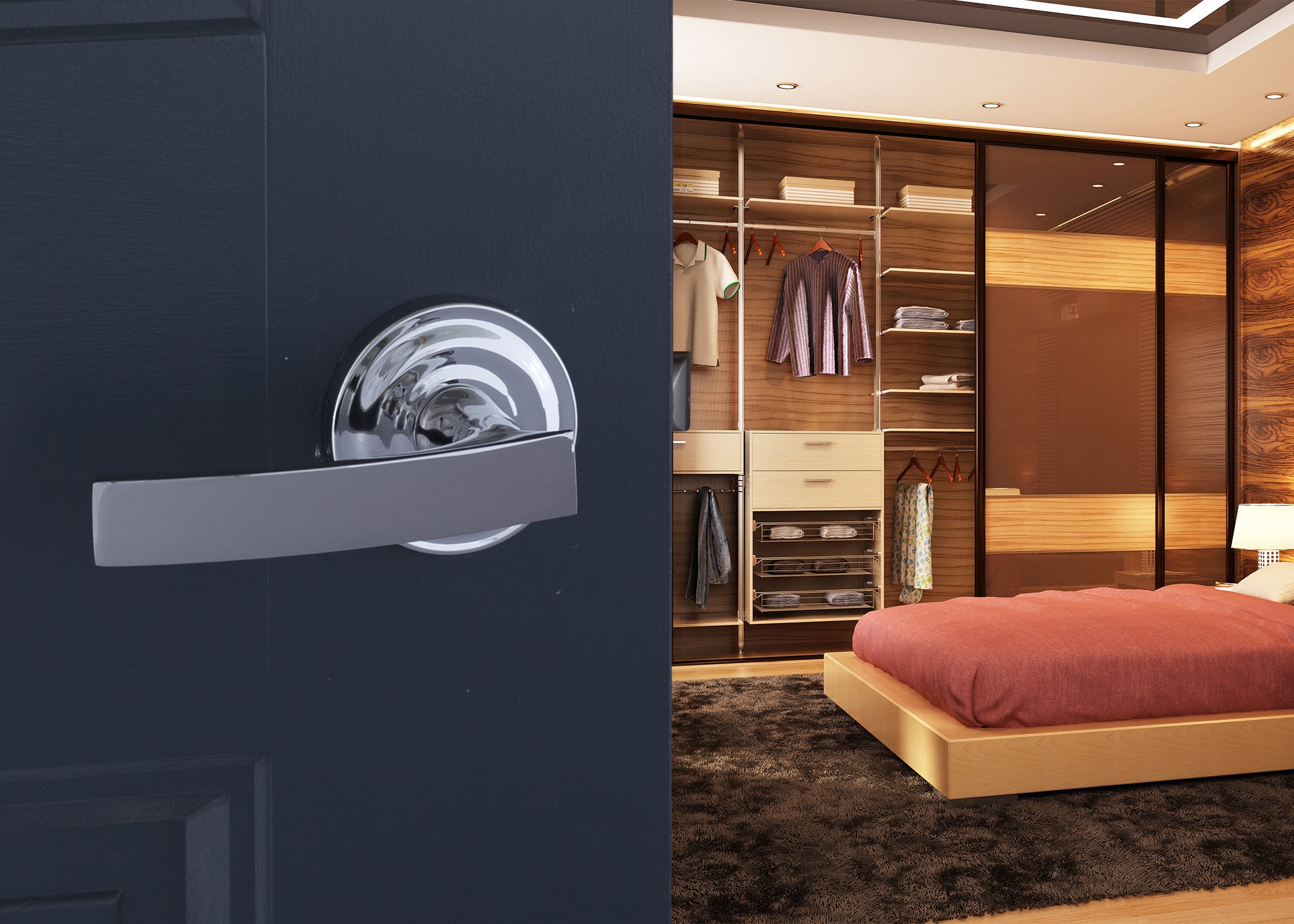 Mid Century Modern Style Lever L6R1 Series by Montana Forge